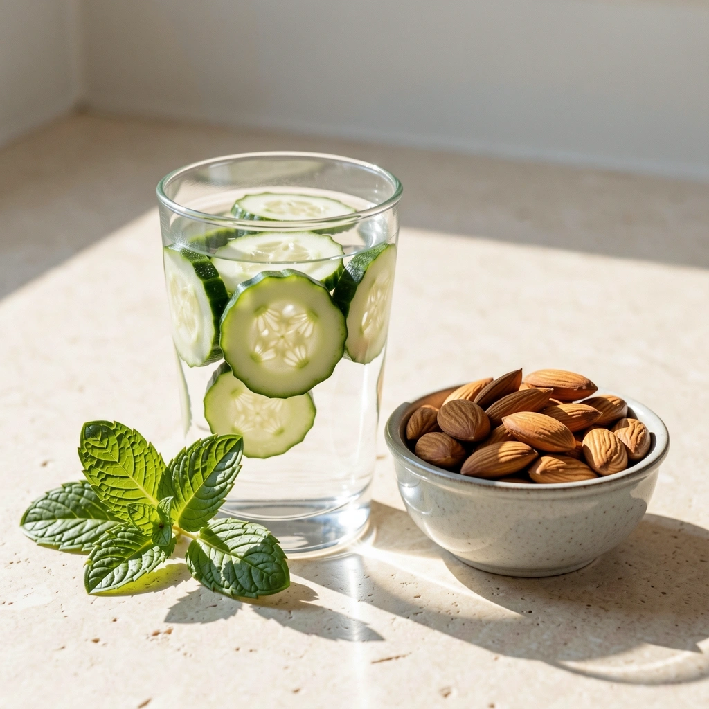 Hidratación y snacks saludables